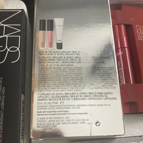 NARS 11pc collection Nars mini beauty + Madewell pouch and Mac LIP trio. NEW - Picture 11 of 17